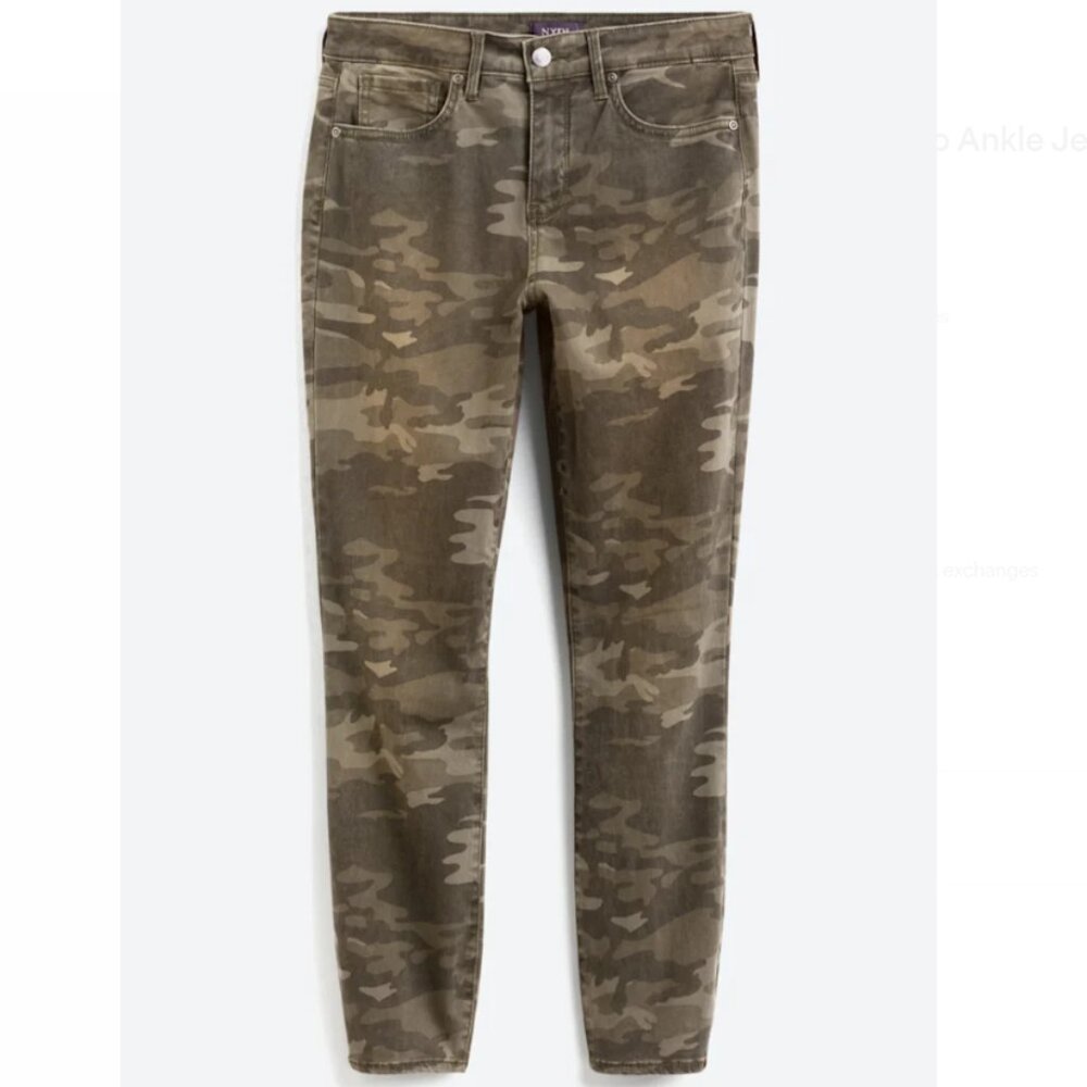 NYDJ Ami Skinny Camo Ankle Jean Stitch Fix Pants Size 12 - Inseam: 26"